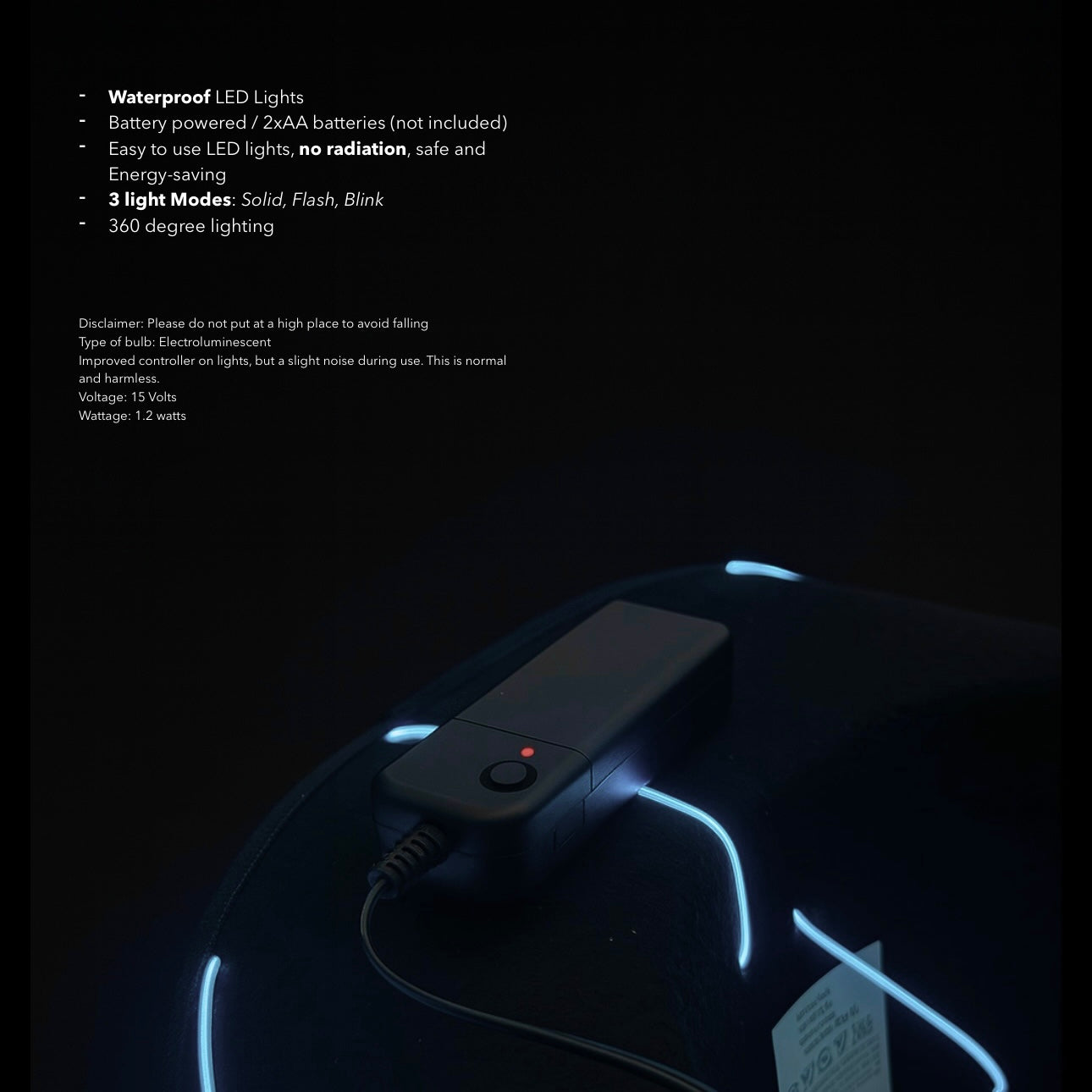 LED Cowboy Hat - White