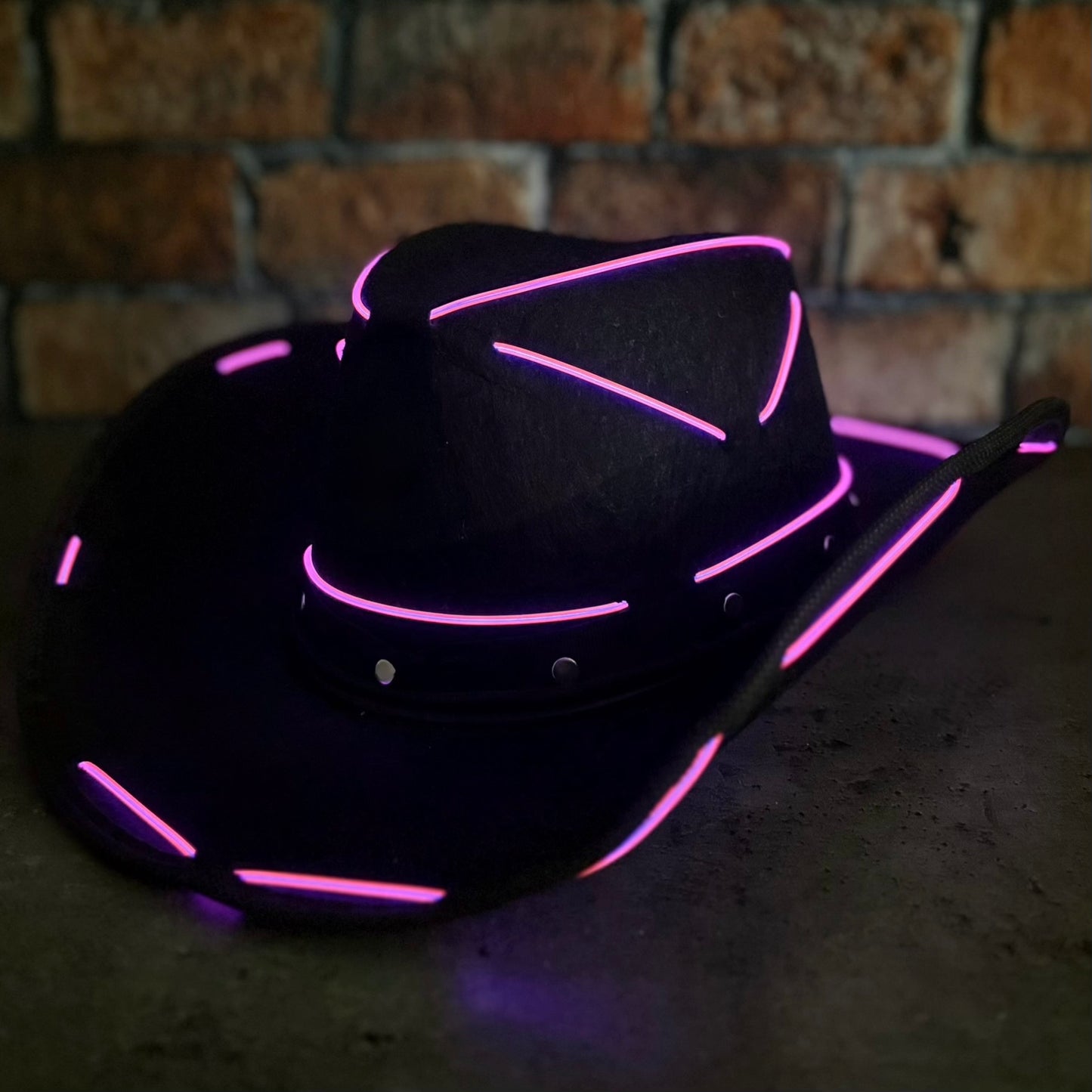 LED Cowboy Hat - Pink