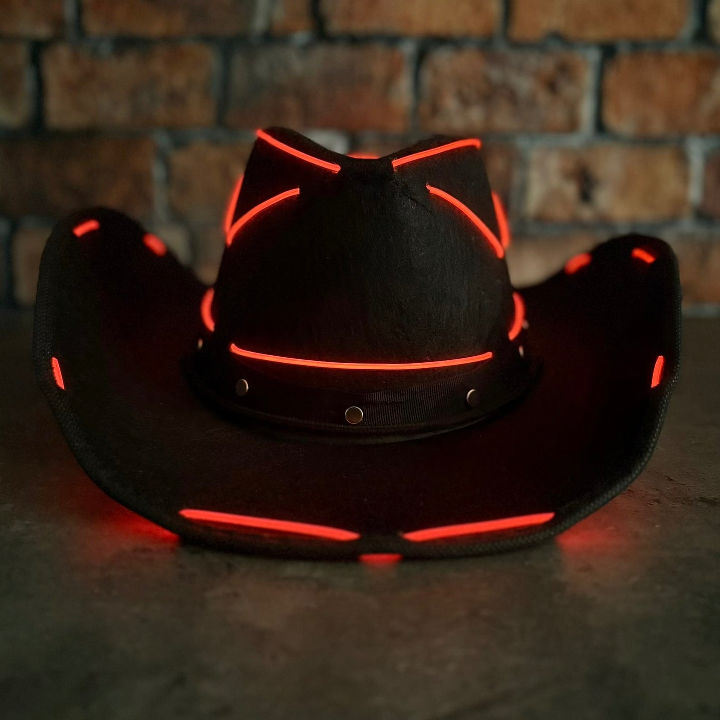 LED Cowboy Hat - Red