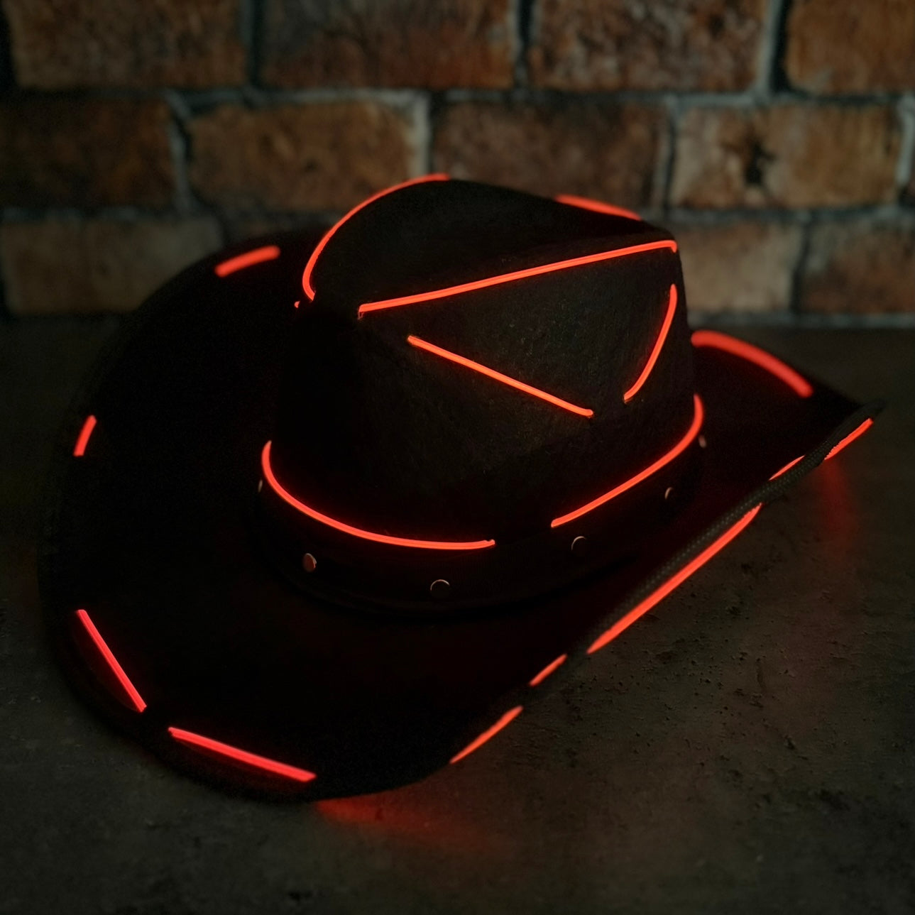 LED Cowboy Hat - Red