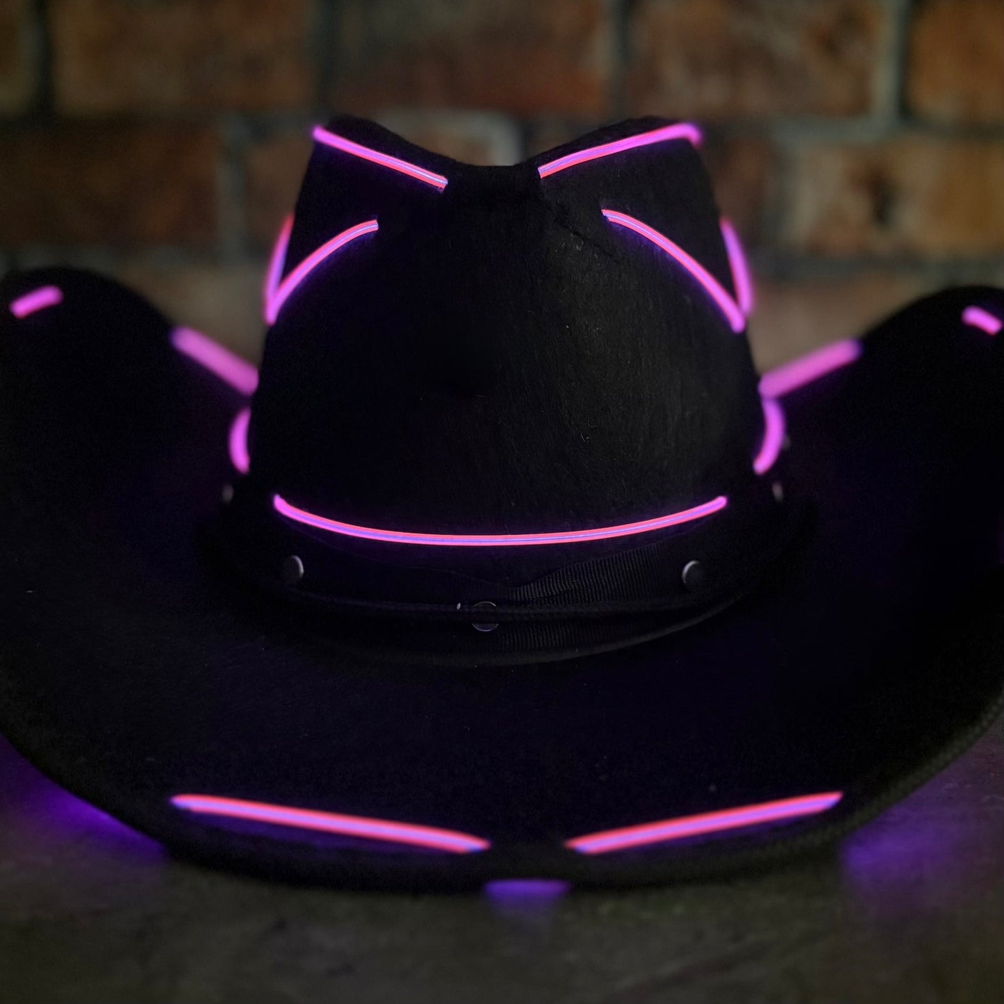 LED Cowboy Hat - Pink