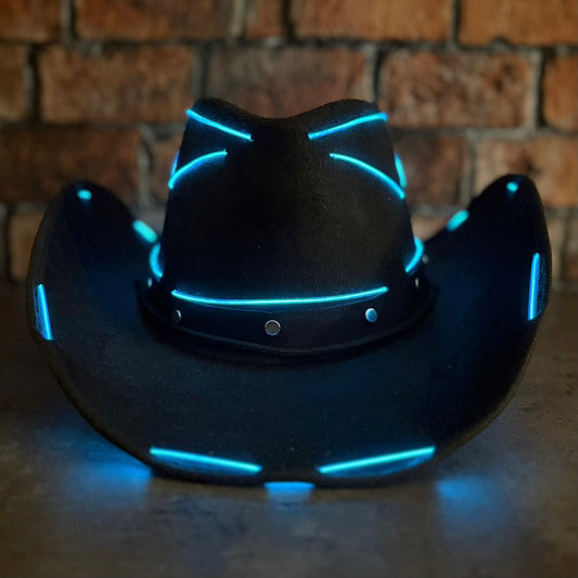 LED Cowboy Hat - Blue