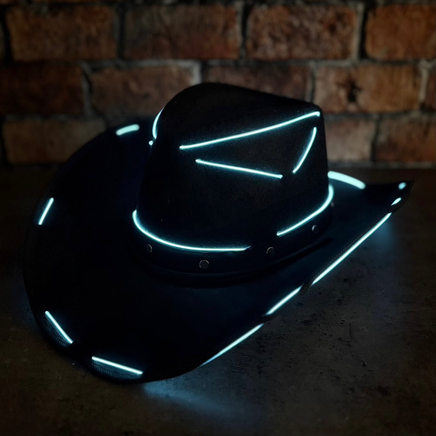 LED Cowboy Hat - White