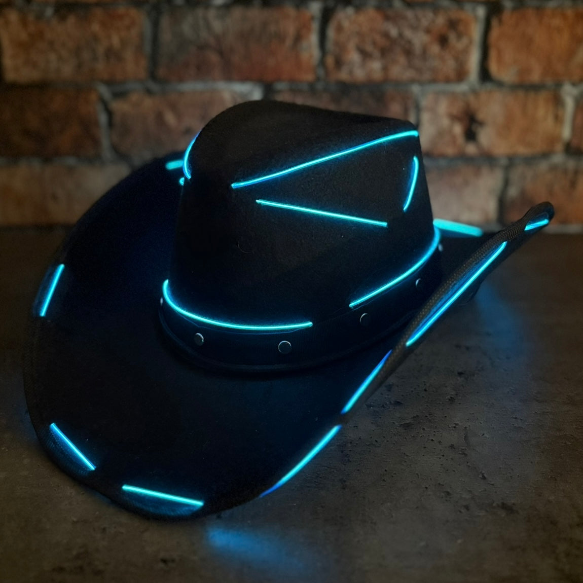 LED Cowboy Hat - Blue